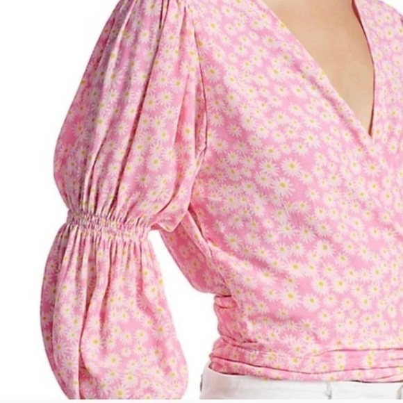 Faithfull the brand bisset floral print wrap top - Picture 3 of 8